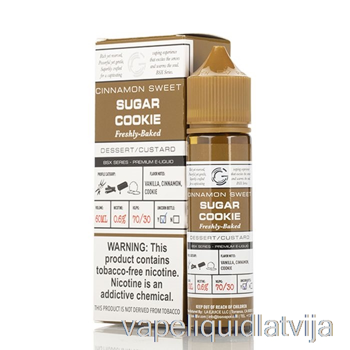 Cukura Cepumi - Bsx Sērija - 60ml 3mg Vape šķidrums